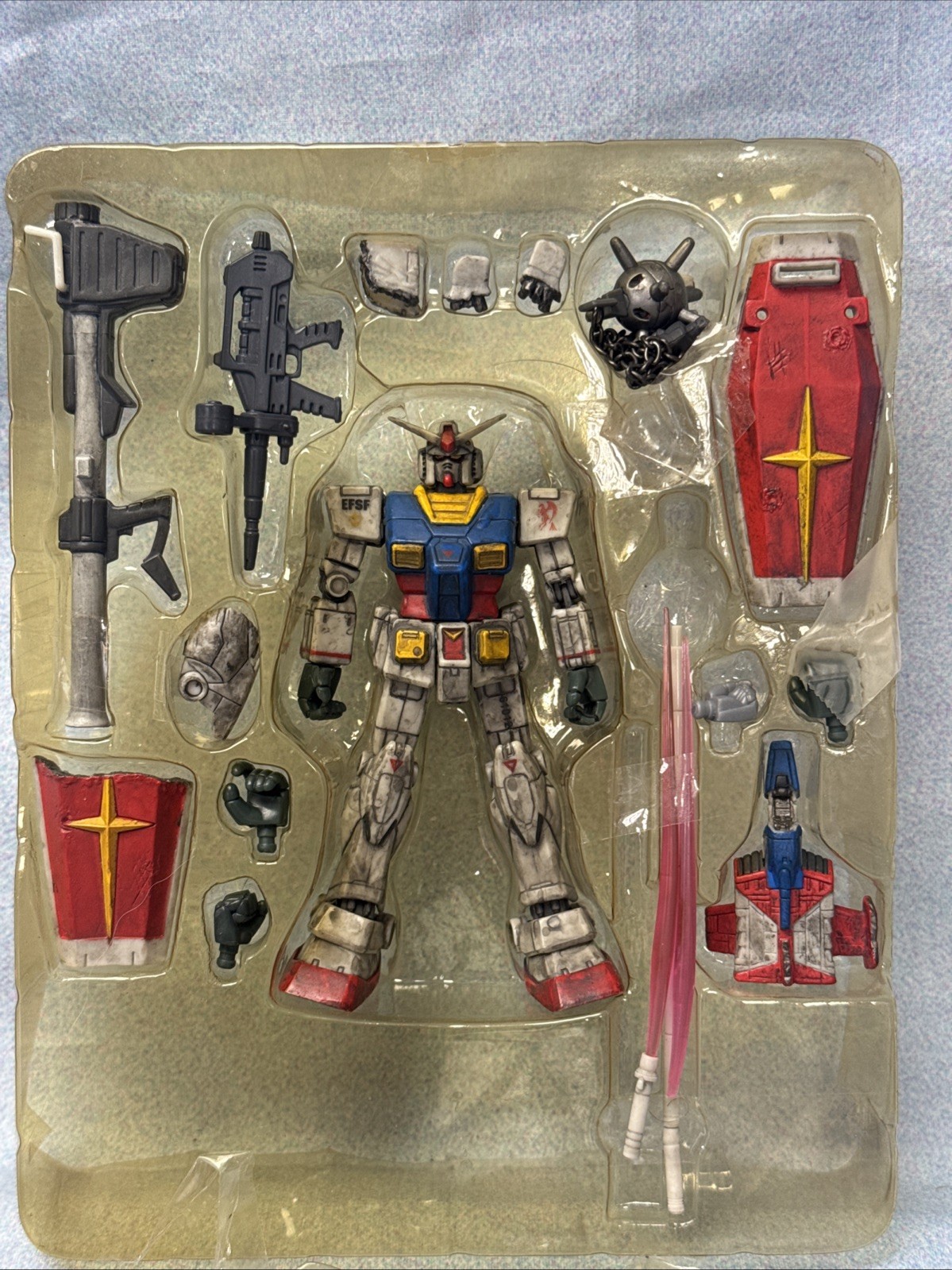 Bandai Mobile Suit 0079 Battle Scarred RX78 RX-78 Gundam Type Action Figure MSIA