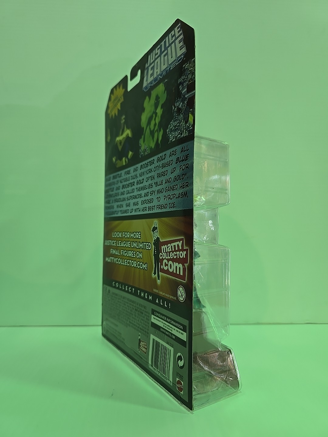 Justice League Unlimited FIRE, BLUE BEETLE, BOOSTER GOLD 3 Pack Figures Clean Bx