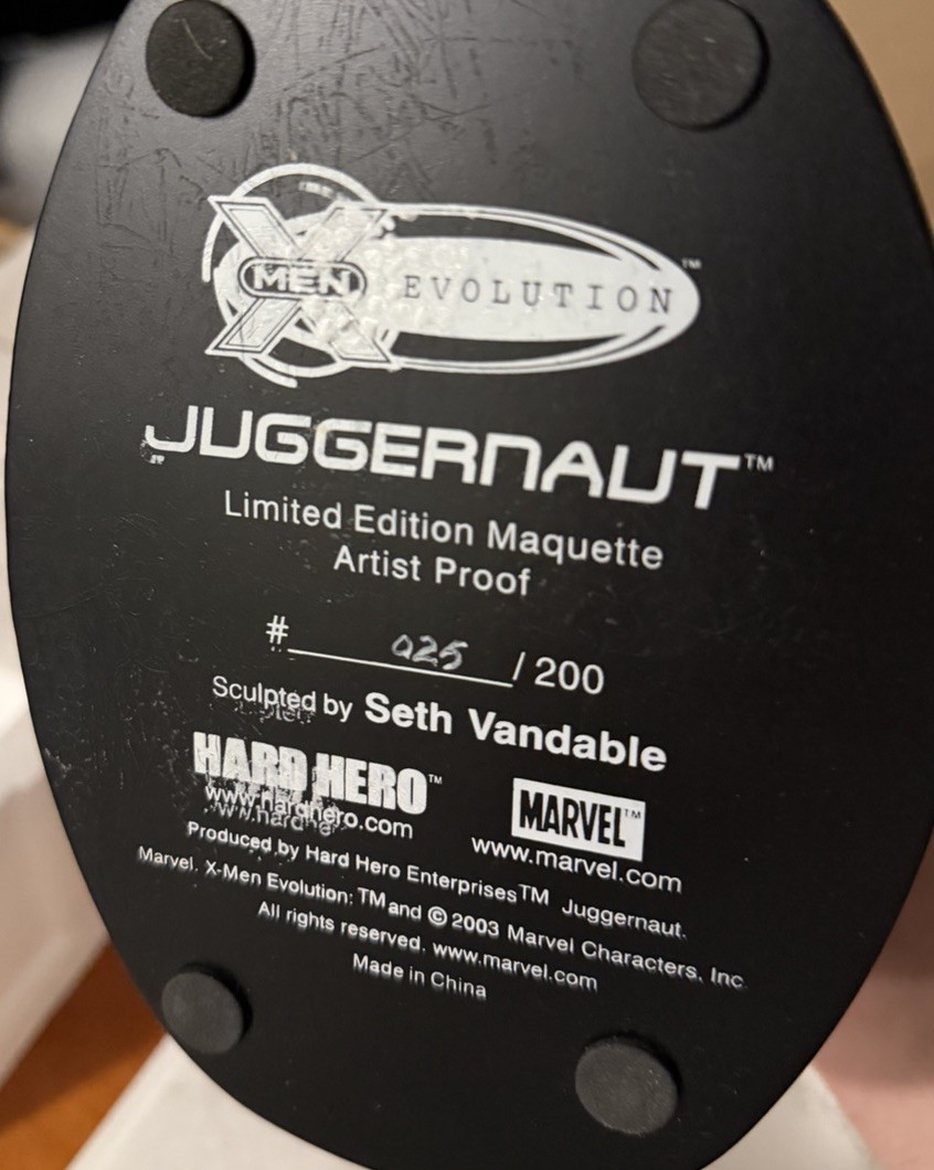 JUGGERNAUT Maquette Statue X-Men: Evolution Hard Hero Artist Proof 25/200
