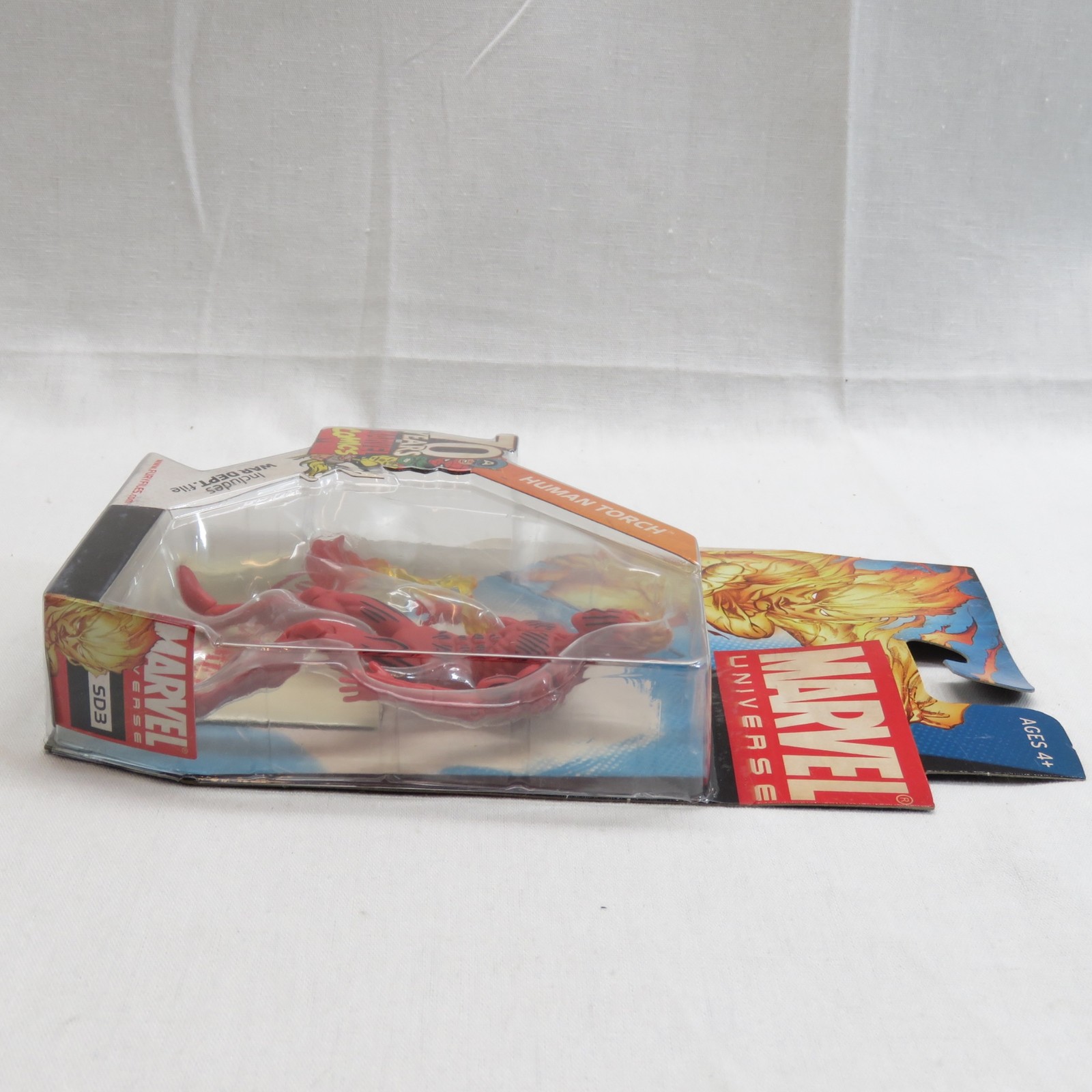 Human Torch Marvel Universe 70th Anniversary 2009 Hasbro Action Figure
