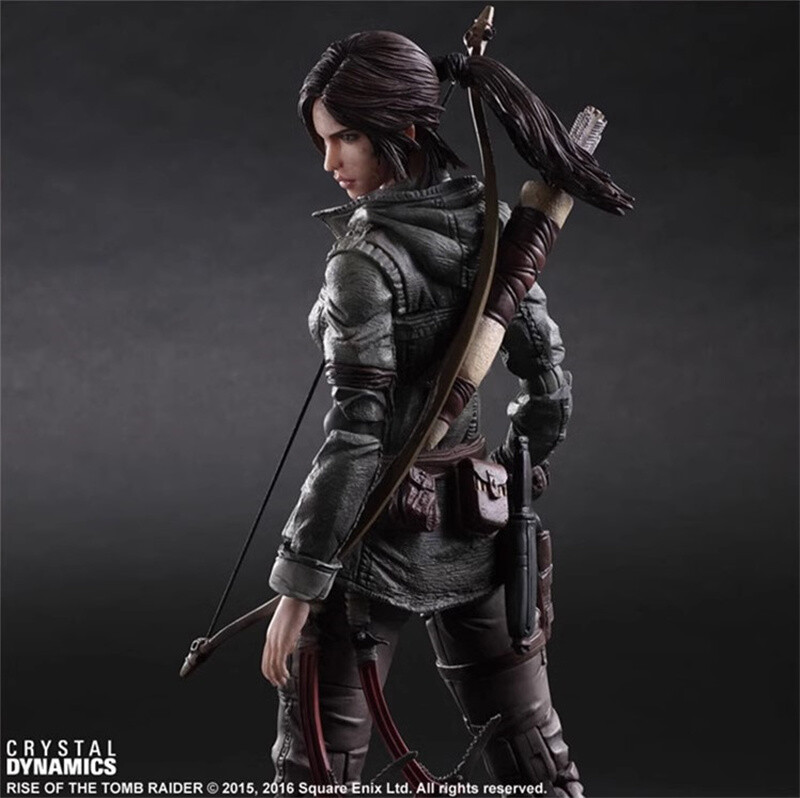 Play Arts Tomb Raider Lara Croft Action Figure Model Statue Toy Gift Collectible