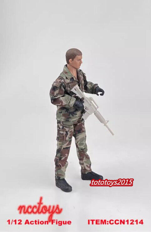 1:12 CCN1214 Army Combat Camouflage Uniform Suit Fit 6  » Soldiers Figure Body