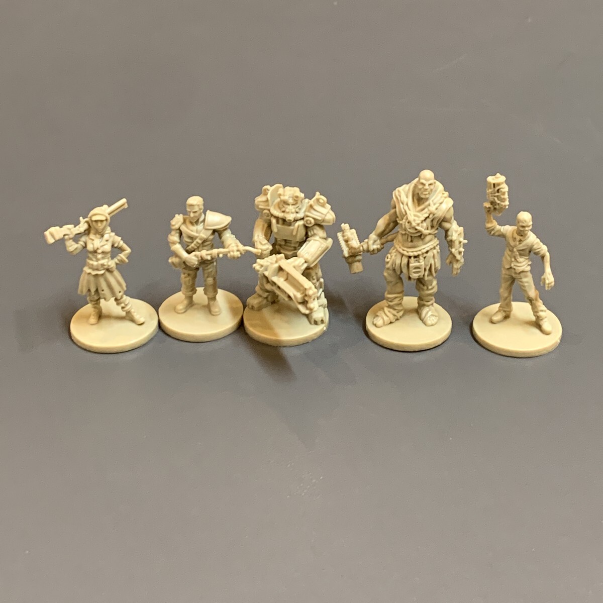 NEW LOT 5 fallout FFG bethesda board game mini figures Rare #a