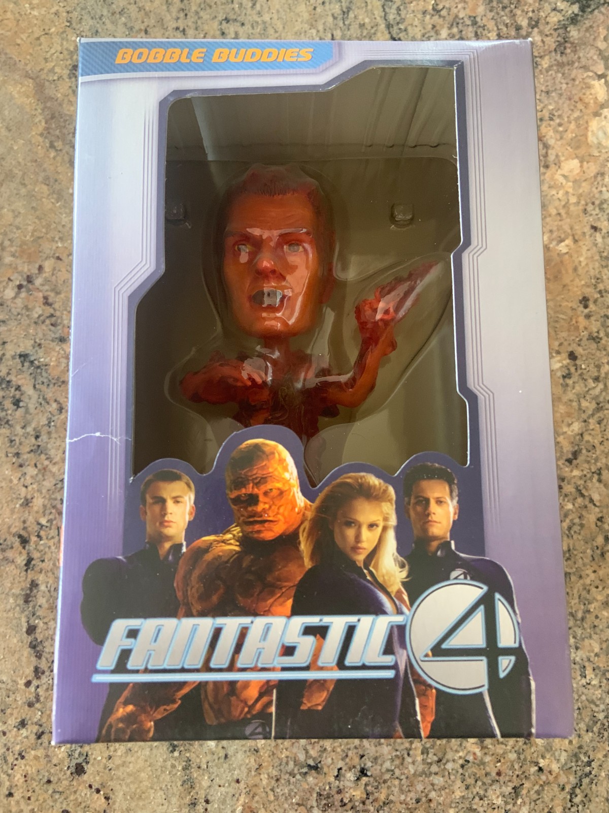 Marvel Fantastic Four Bobble Buddies Chris Evans Torch 2006 Cards INC Rare! NIB