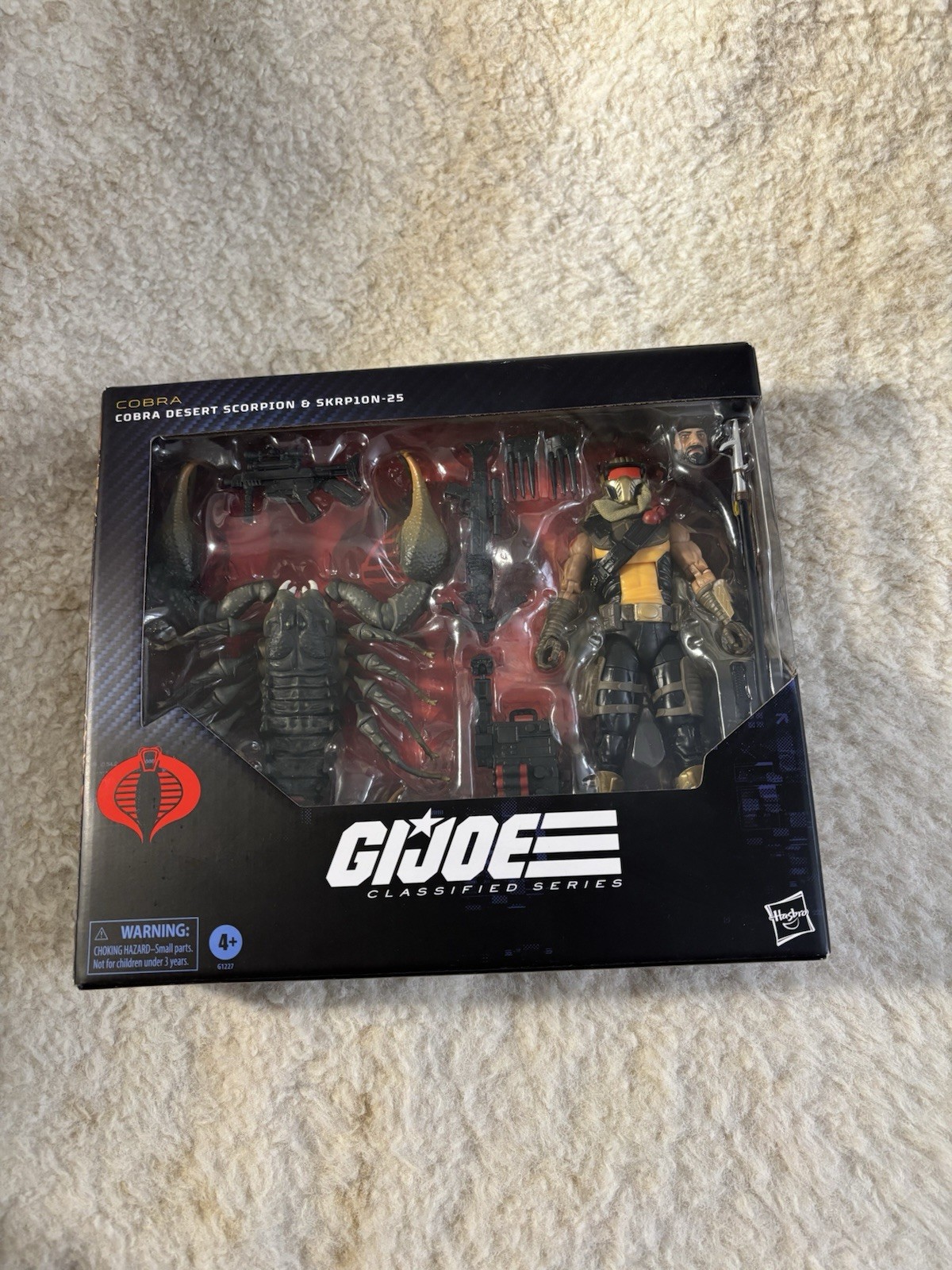GI Joe Classified 180 Cobra Desert Scorpion & Skrplon Mint In Box Figure In Hand