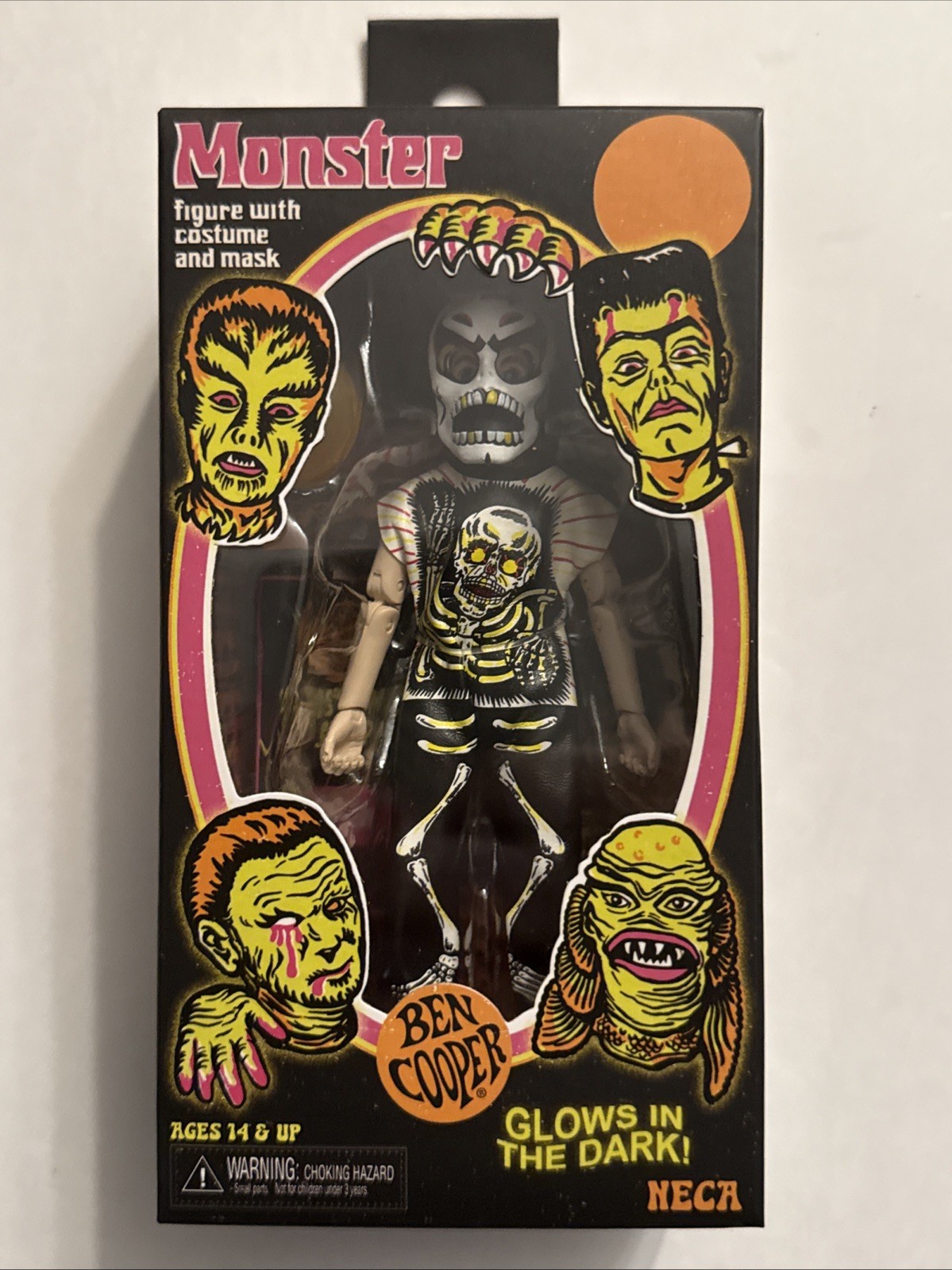 Sealed NECA Ben Cooper EX-01 Skeleton Girl Glow in The Dark NYCC 2024 Exclusive