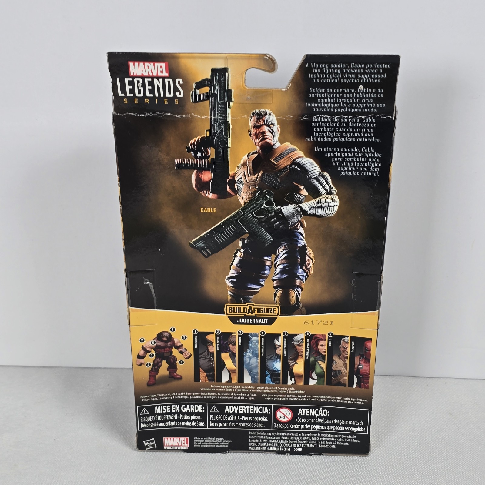 Marvel Legends Juggernaut BAF Series X-Men Cable 6&Prime; Figure Hasbro New Sealed