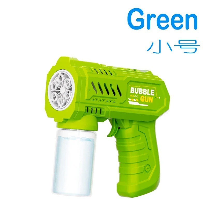 6 Hole Electric Bubble Gun Automatic Bubble Blower with LED Light