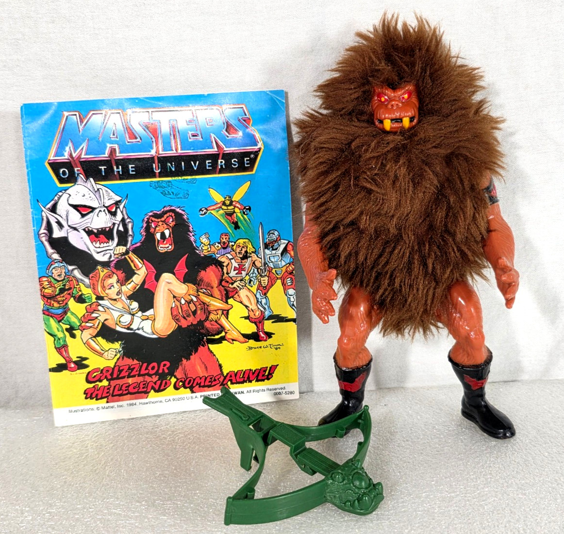Vintage Masters Of The Universe Grizzlor Horde Action Figure Mini Comic Book LOT