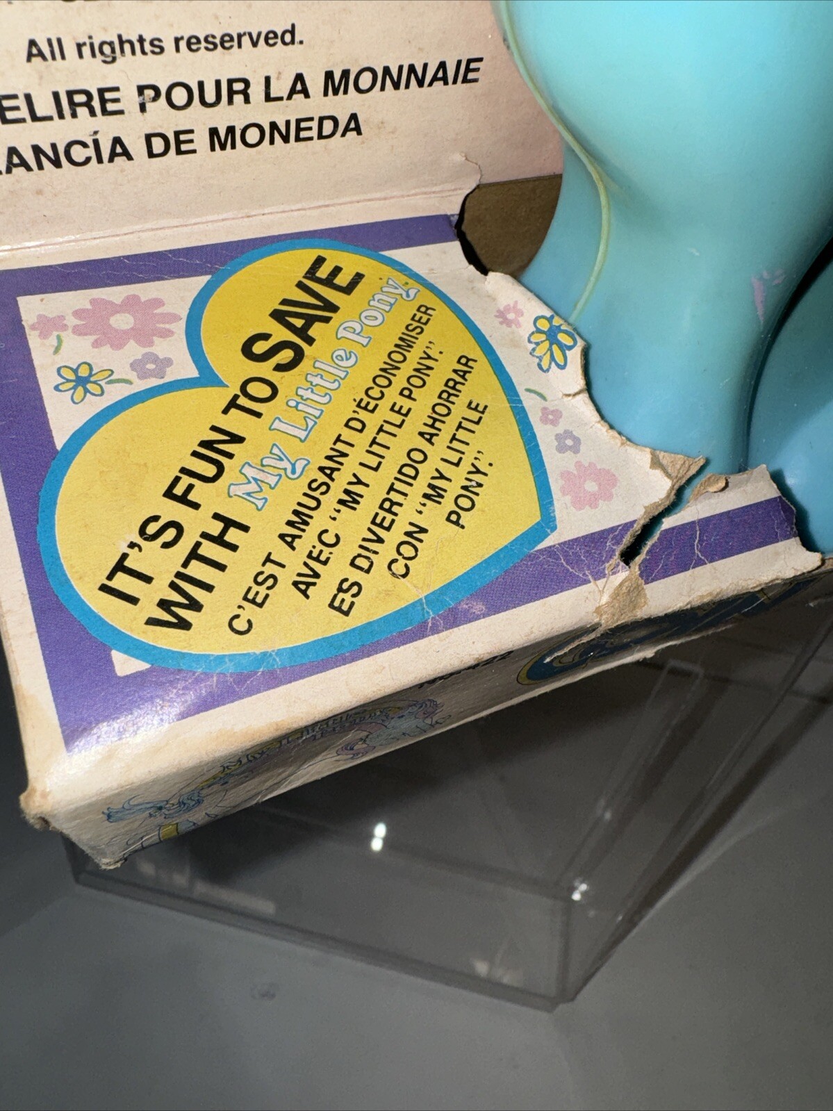 Vintage G1 My Little Pony – Coin Bank – HG Toys In Box Rough Shape But Rare &rsquo;84