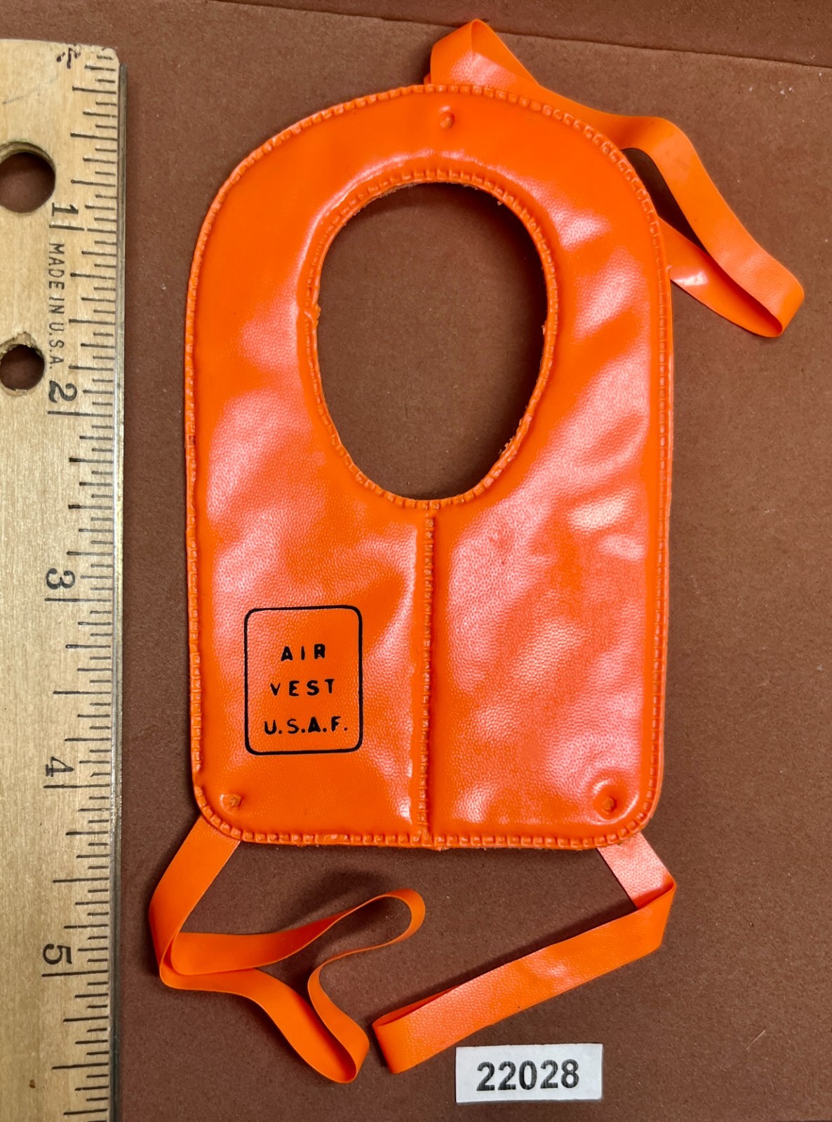 GI Joe Pilot Scramble Life Preservers Survival Vest – with Straps 1970&rsquo;s Vintage