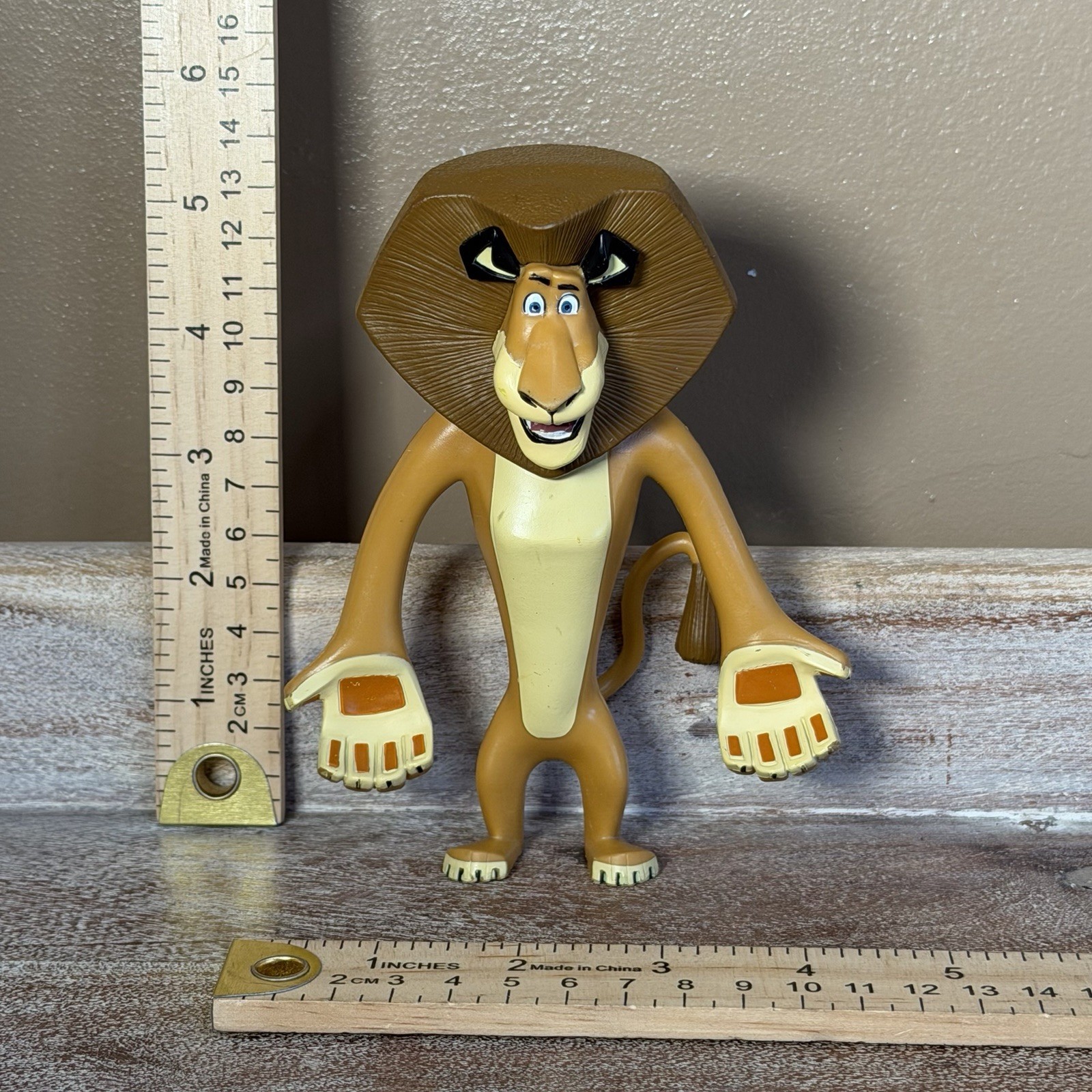 RARE Alex The Lion DreamWorks Madagascar BENDABLE Action Figure Toy