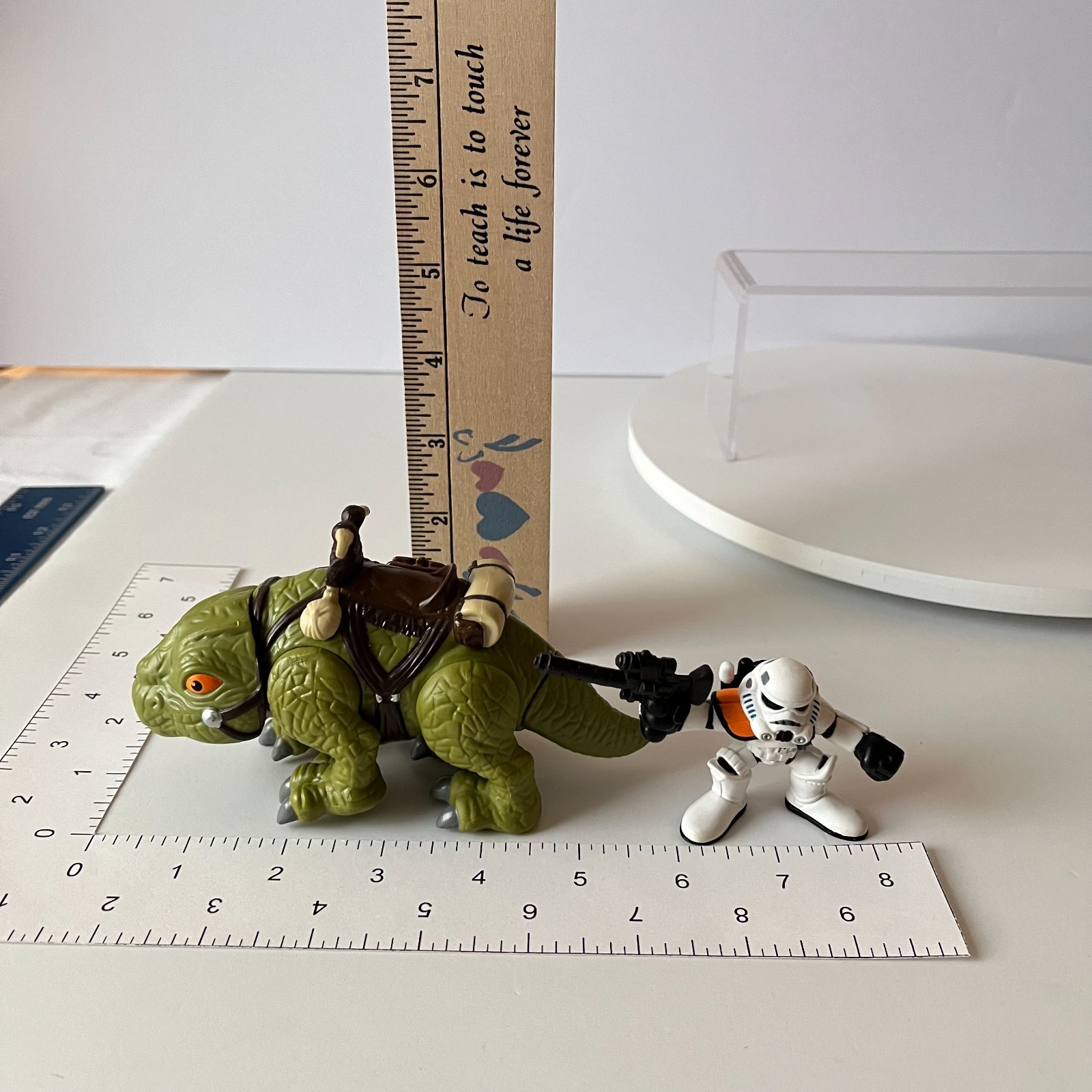 Star Wars Galactic Heroes Dewback & SandTrooper Figure Lot Hasbro Playskool