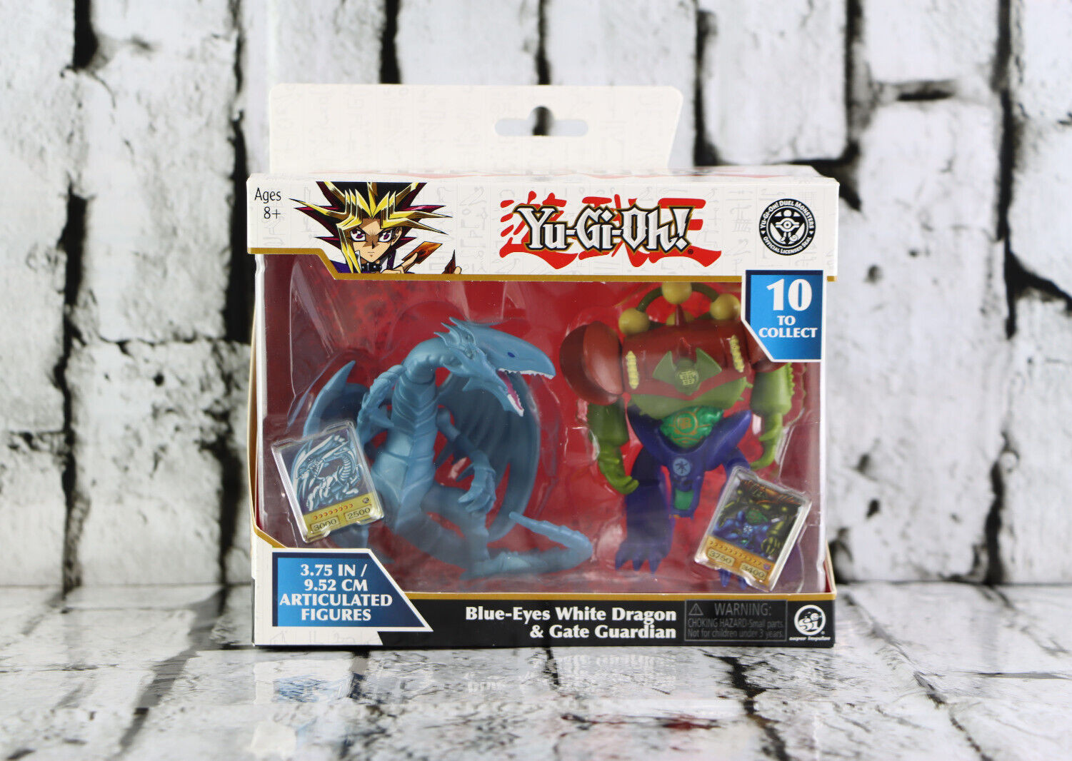 Konami Yu-GI-Oh Blue-Eyes White Dragon & Gate Guardian 3.75&Prime; Figure Battle Pack
