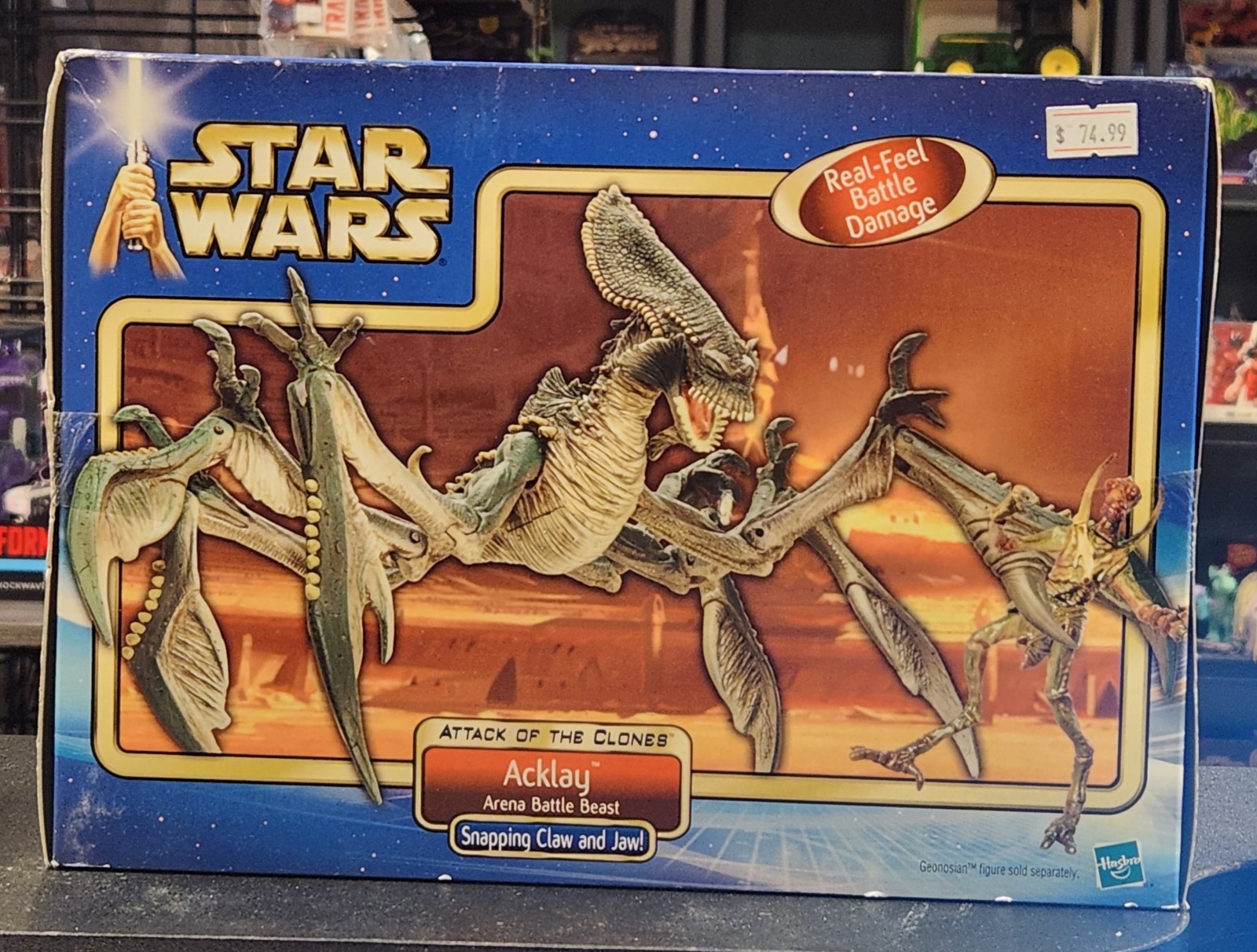 FIGURE STAR WARS HASBRO AOTC ACKLAY ARENA BATTLE BEAST ATTACK OF THE CLONES