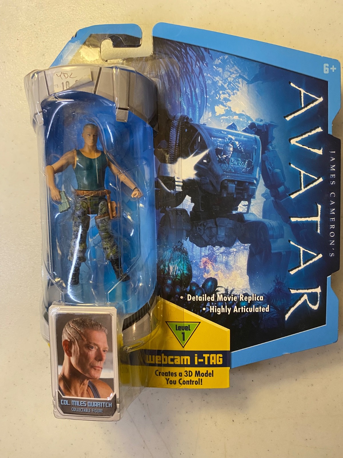 JAMES CAMERON’S AVATAR Movie Action Figure COL. MILES QUARITCH 2009 MATTEL