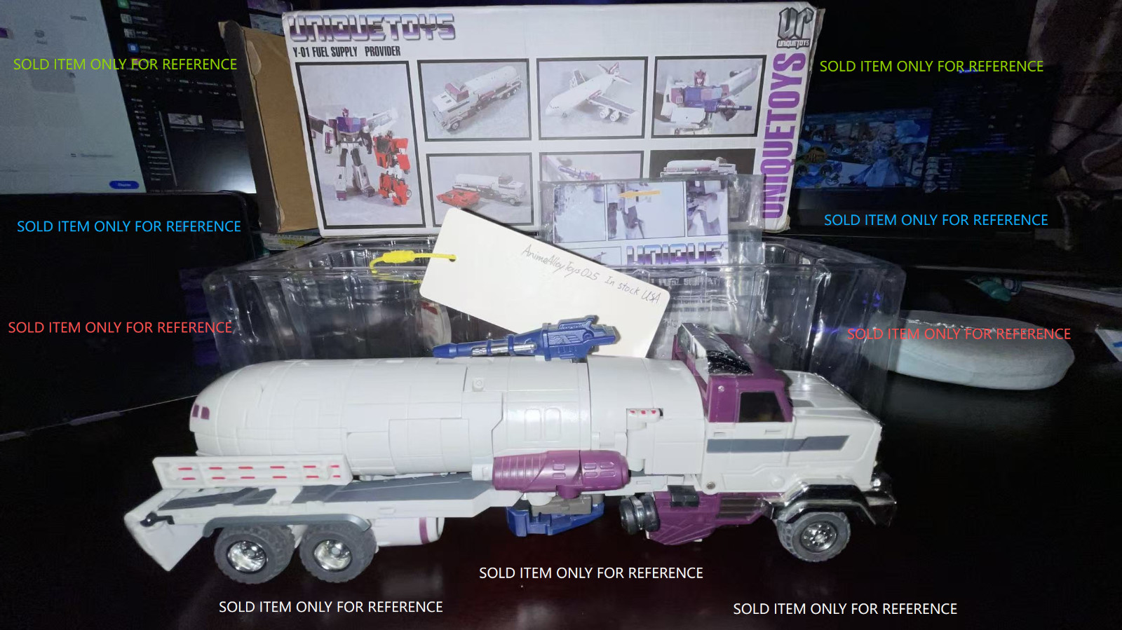 Unique Toys UT Y-01 Fuel Supply Provider Octane Triple changer figure USAship