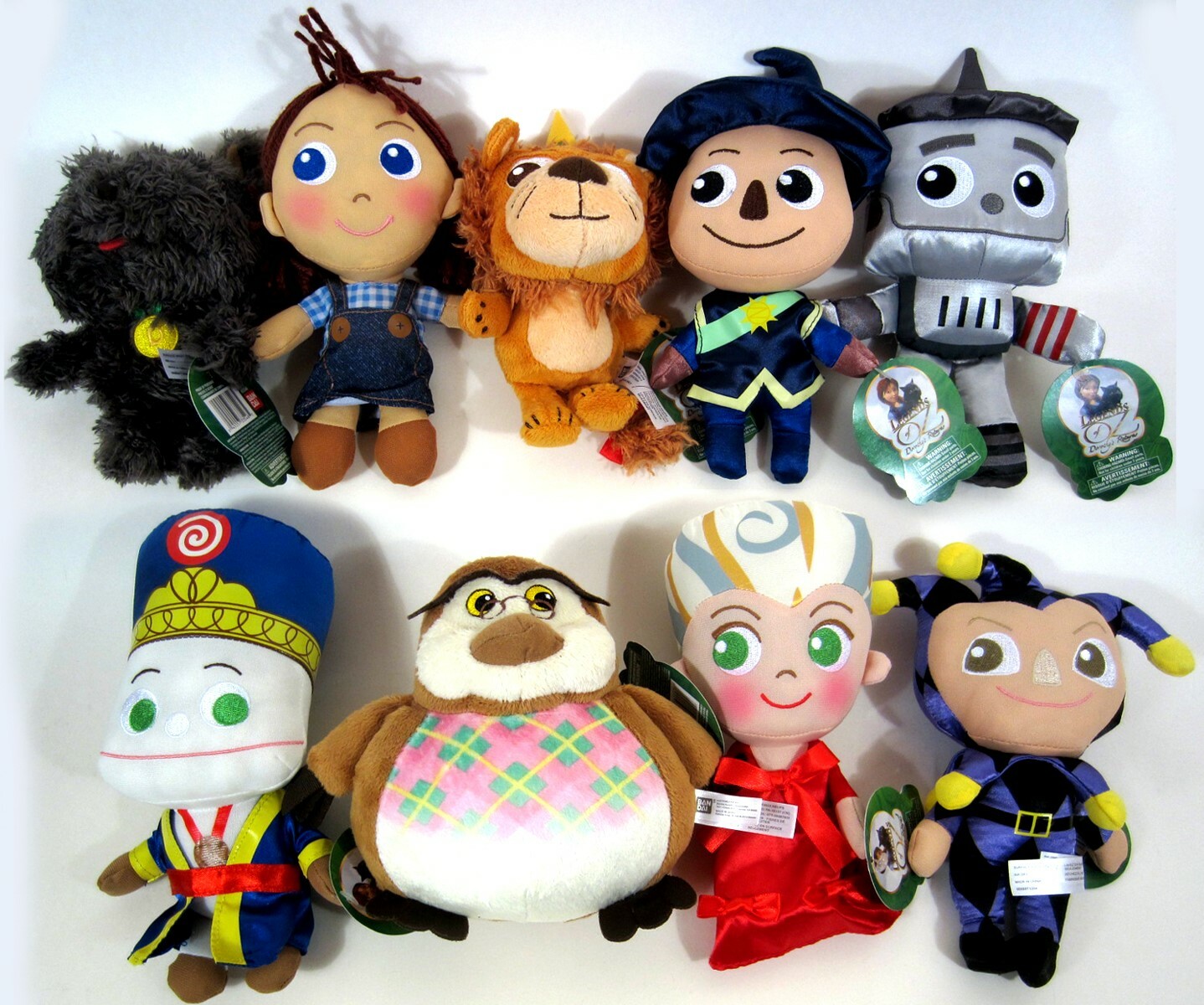 Bandai Legends of Oz Dorothy&rsquo;s Return Complete Set of 9 PLUSH Dolls New with Tag