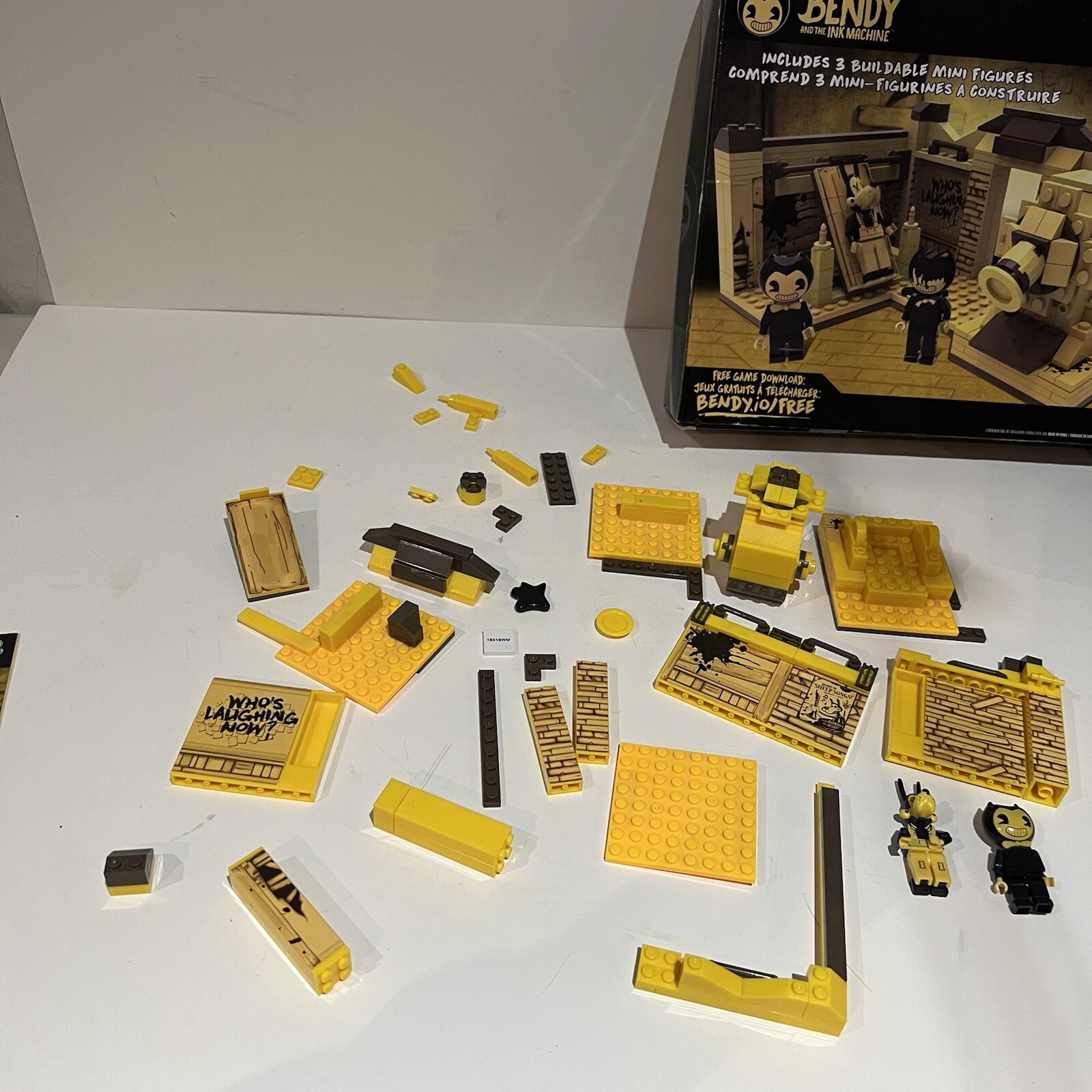 Basic Fun Bendy and The Ink Machine Room Buildable Scene Set MISSING FIGURES