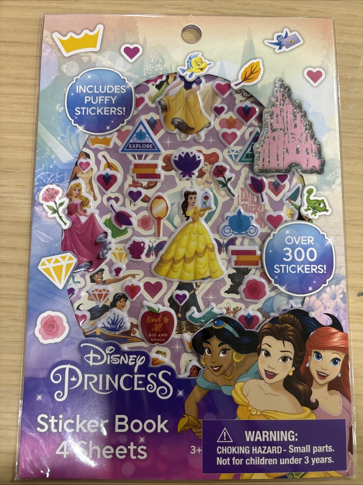 Disney Princess Sticker Book-Over 300 STICKERS With Sticker Pad