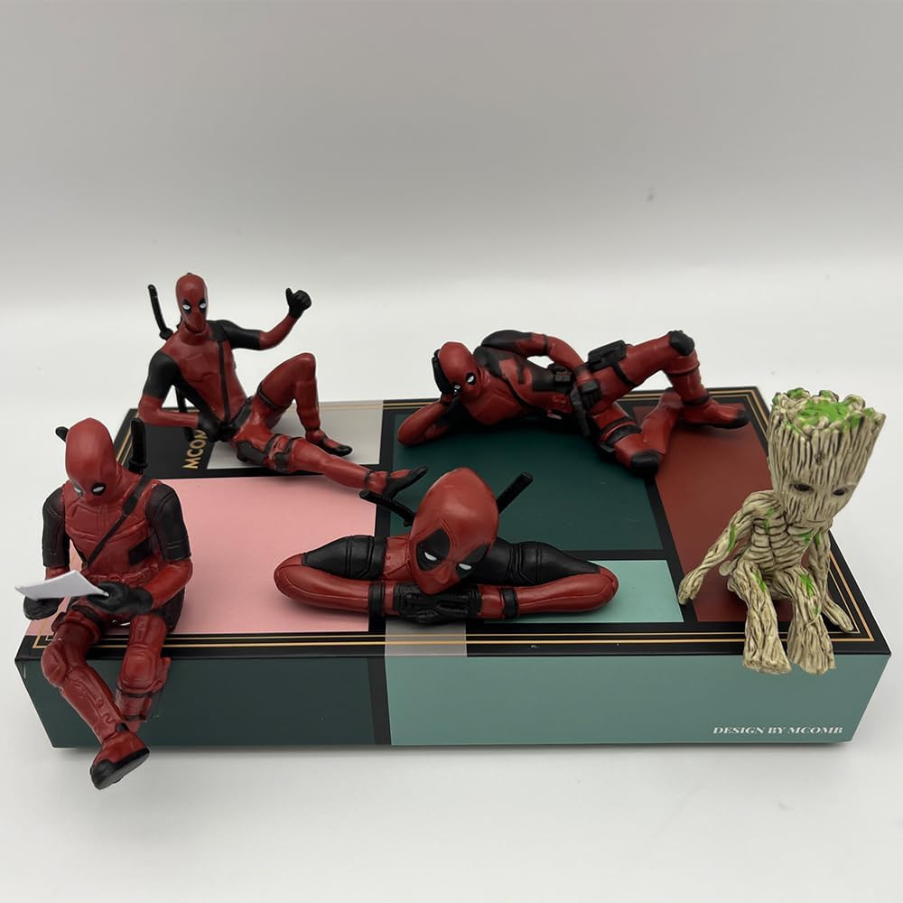 5Pcs Action Figure Set, Birthday Cake，Classics Figures Model for Home, Car, Desk