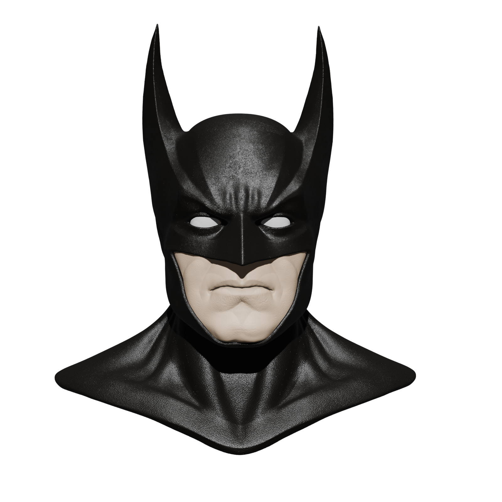 1/6 Scale Head Sculpt & Separate Collar: Dark Knight (Year One v2)