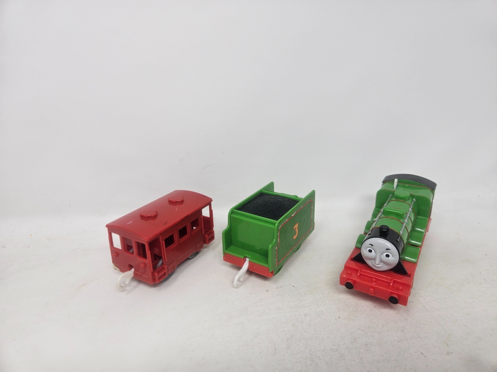 Thomas & Friends Trackmaster Henry & Tender Mattel 2009 Train Tank Engine GUC