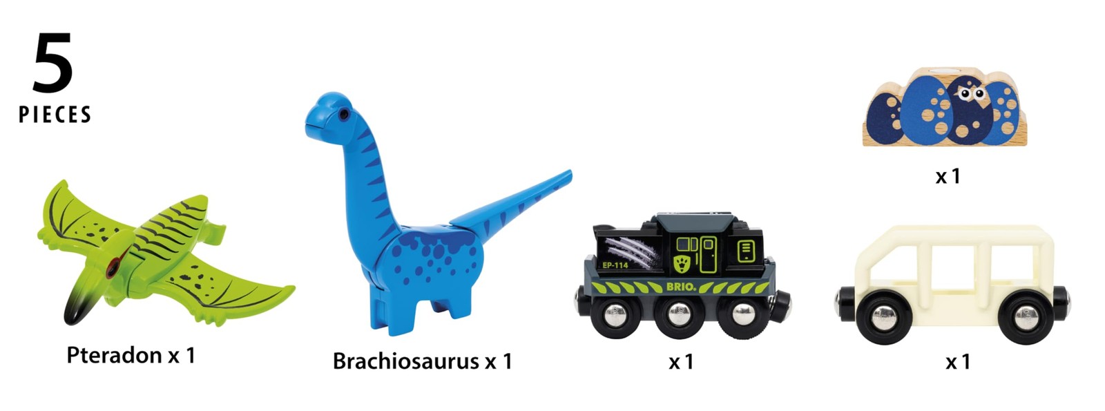 World – 36096 Dinosaur Battery Train | Toy Train for Aged 3 Years Up