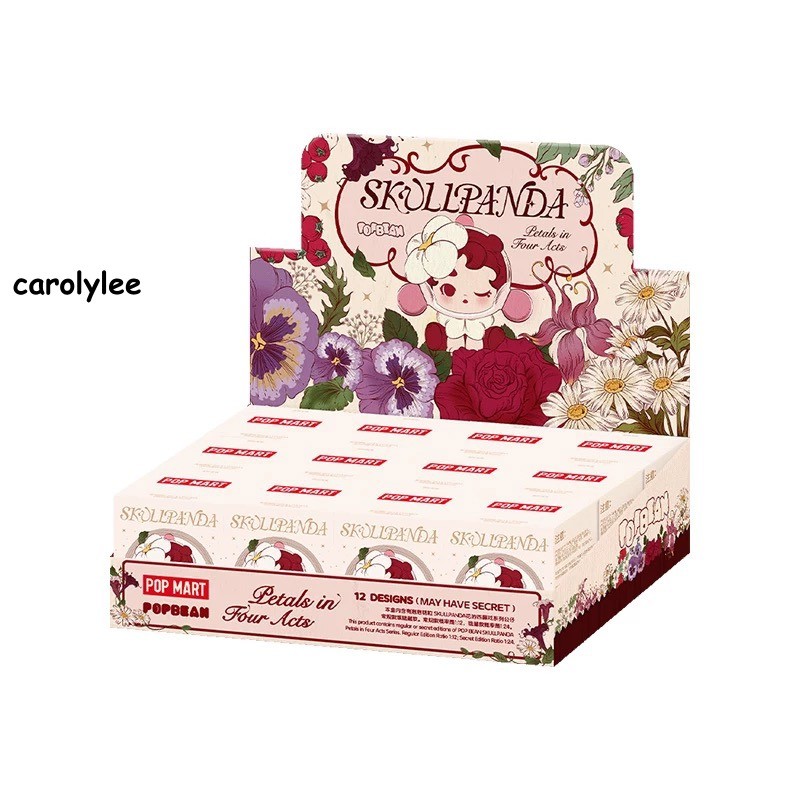12pcs Pop Bean Skullpanda Petals In Four Acts Series A Set Of Blind Box