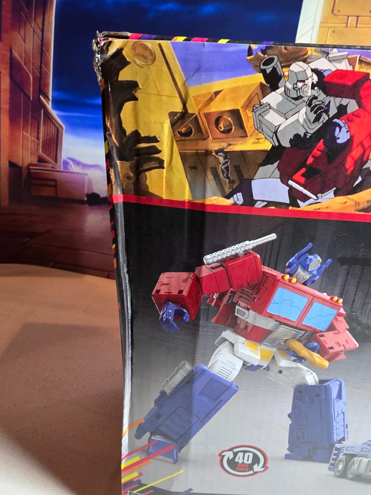 NEW Transformers Studio MTMTE Leader 86 Optimus Prime Damaged Box SHIP GLOBAL