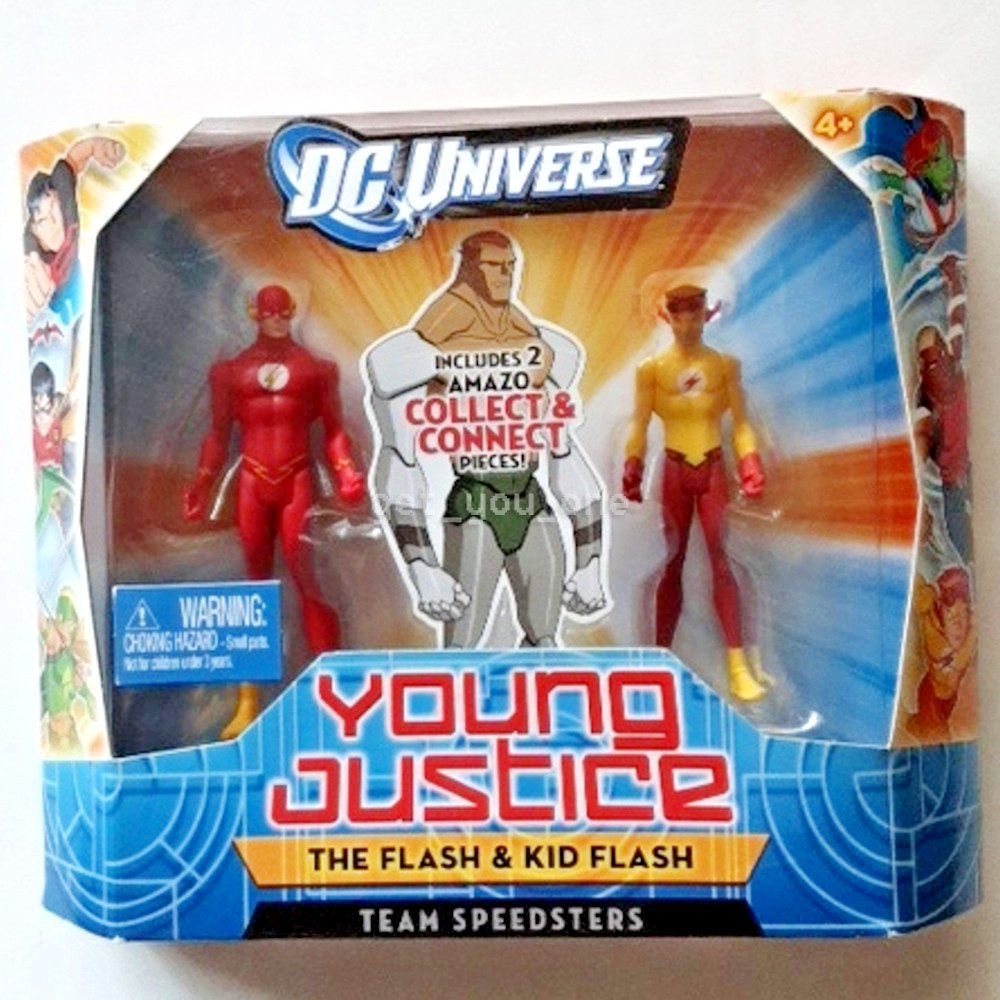 NEW DC Universe Young Justice THE FLASH & KID FLASH Action Figures Set Pack