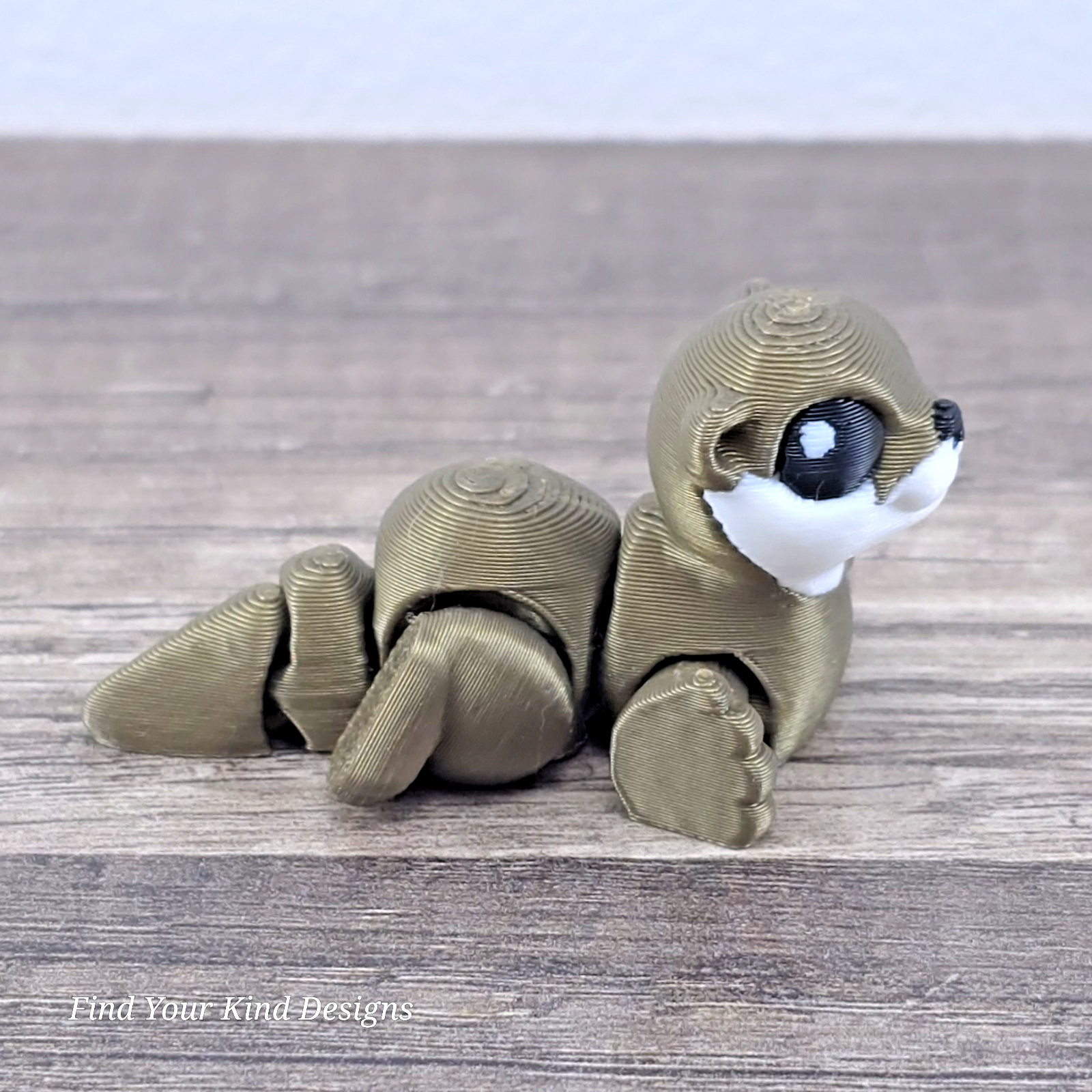 3D Printed Otter Hatchling | Articulated Flexi Fidget Toy 2&Prime; Cute Gift Idea