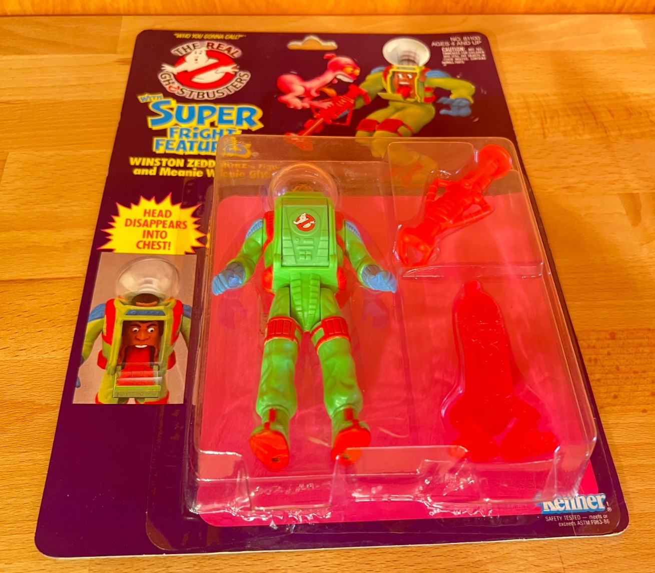1986 Real Ghostbusters Winston Zeddmore Meanie Wenie Ghost Super Fright Features