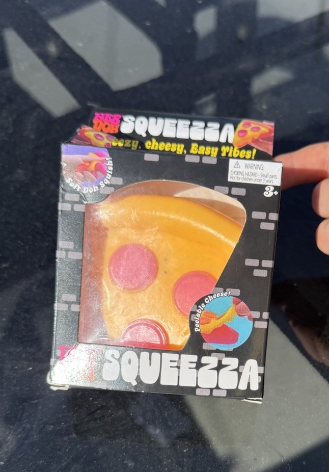 Nee Doh Squeezza Pizza Squishy Toy Super Soft Cheesy Stress Toy NEW TikTok Viral