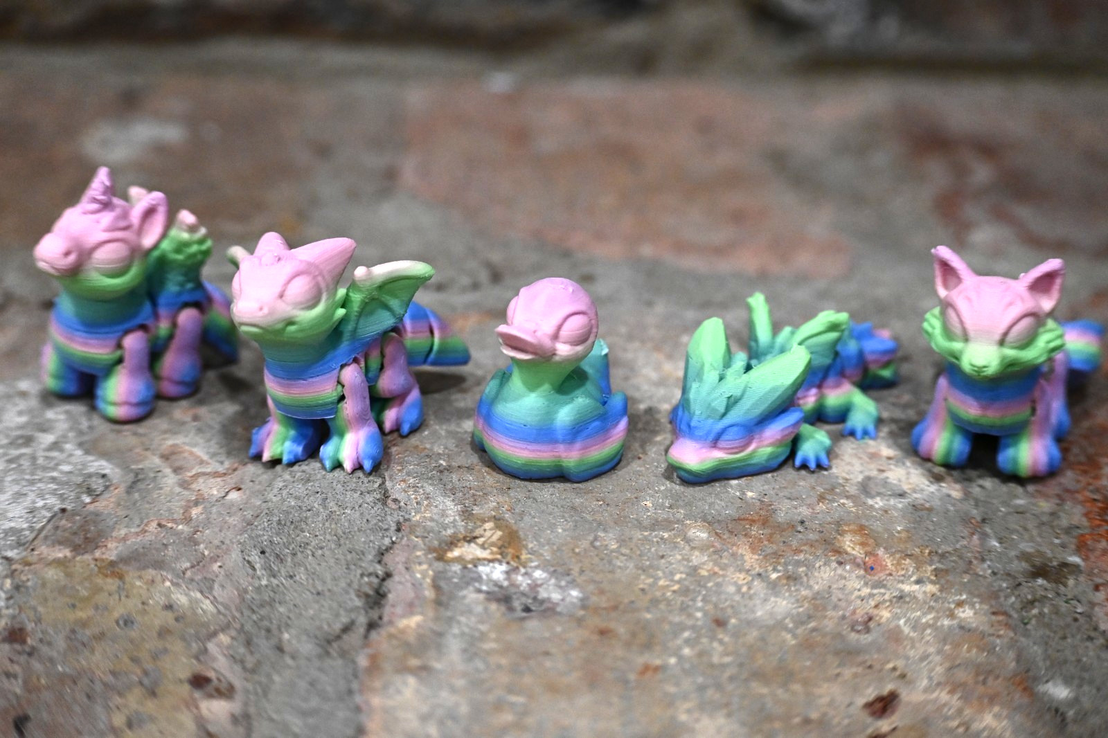 Minis 3D Printed 5pcs