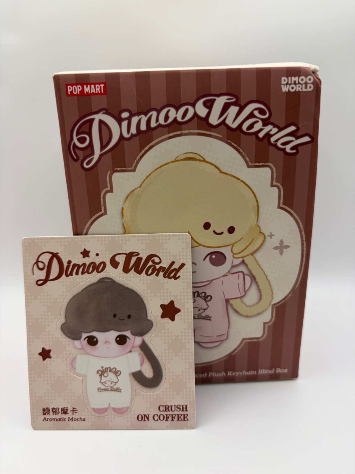 Dimoo Pop Mart Bundle My Cloud Companion Push [Green] & Crush on Coffee [Brown]