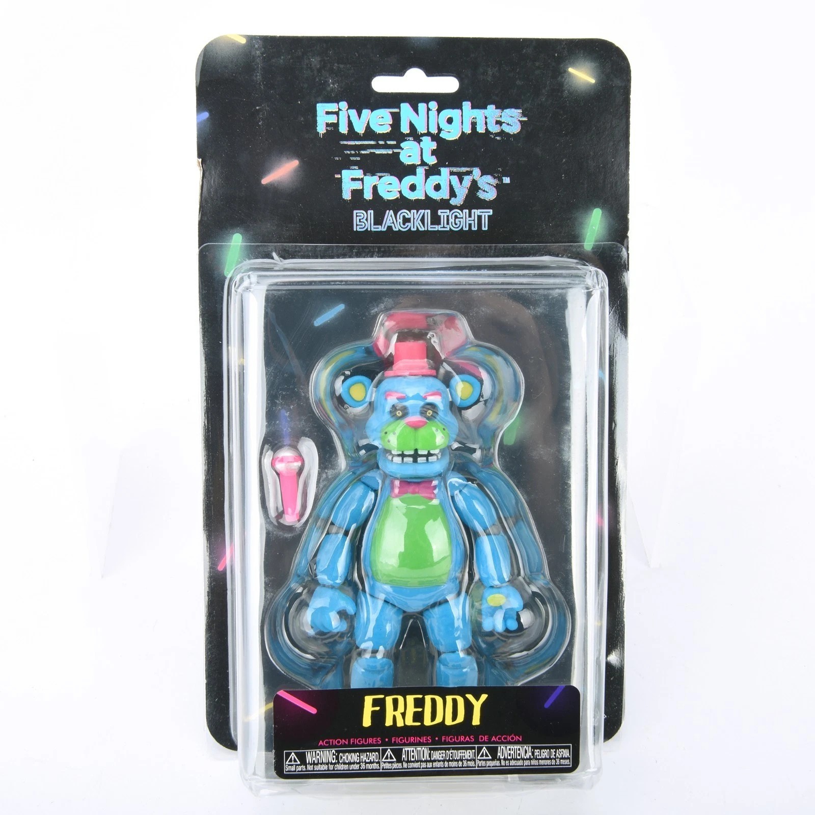 Five Nights At Freddy FNAF Blacklight 5&Prime; Articulated Action Figure Toy – Freddy