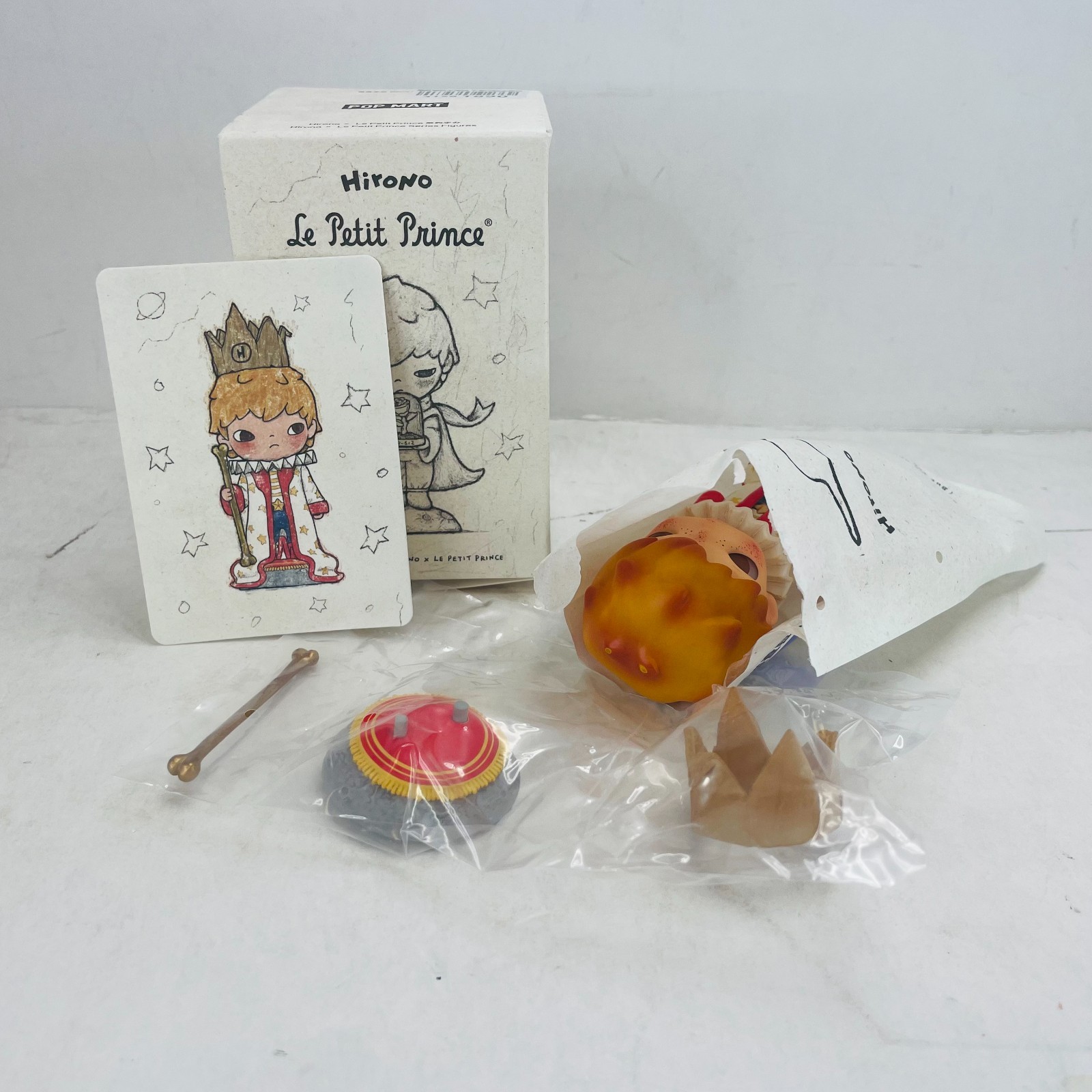 POP MART Hirono Le Petit Prince Series Confirmed Figure The King NEW In Open Box