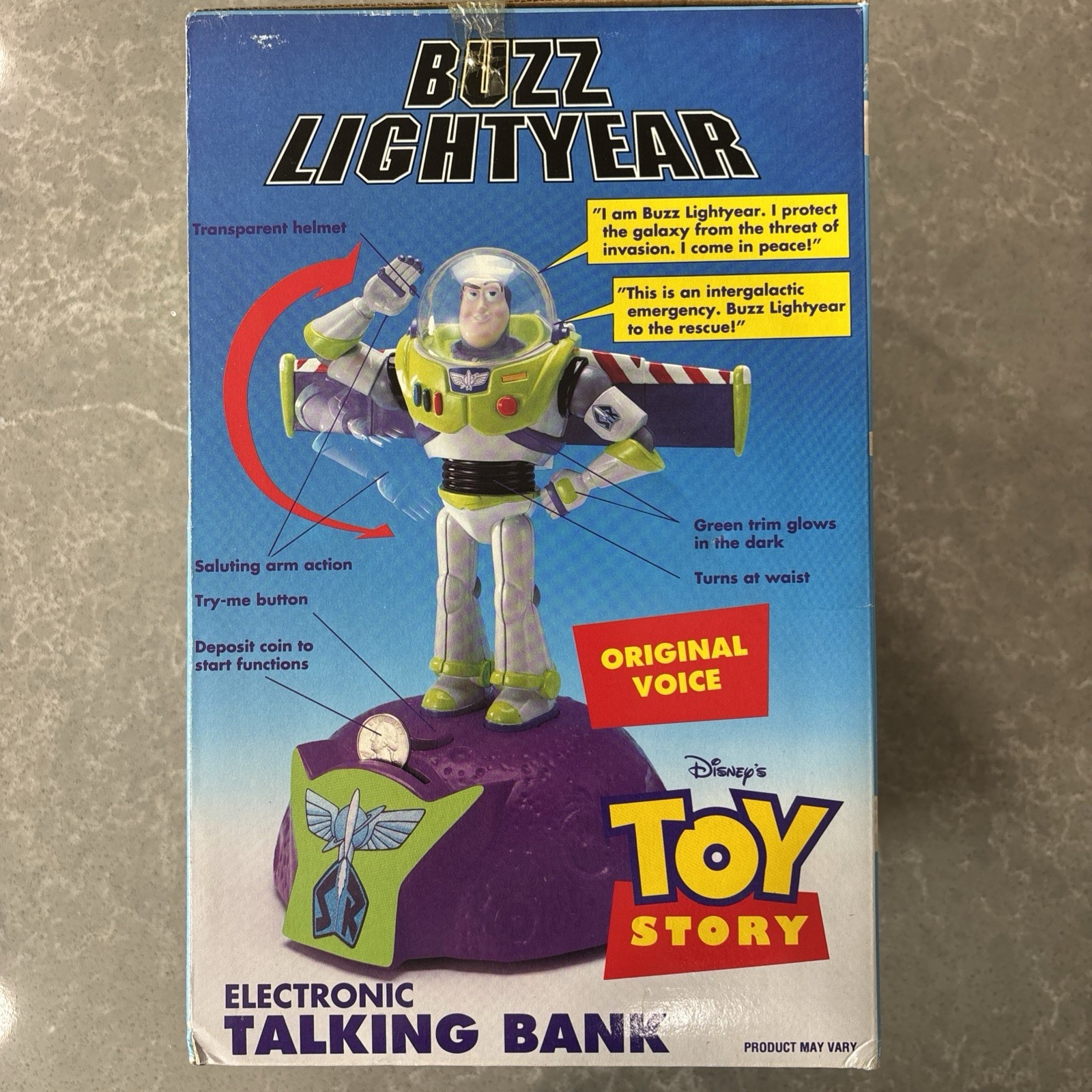 Disney Toy Story Buzz Lightyear Electronic Talking Bank #13346￼
