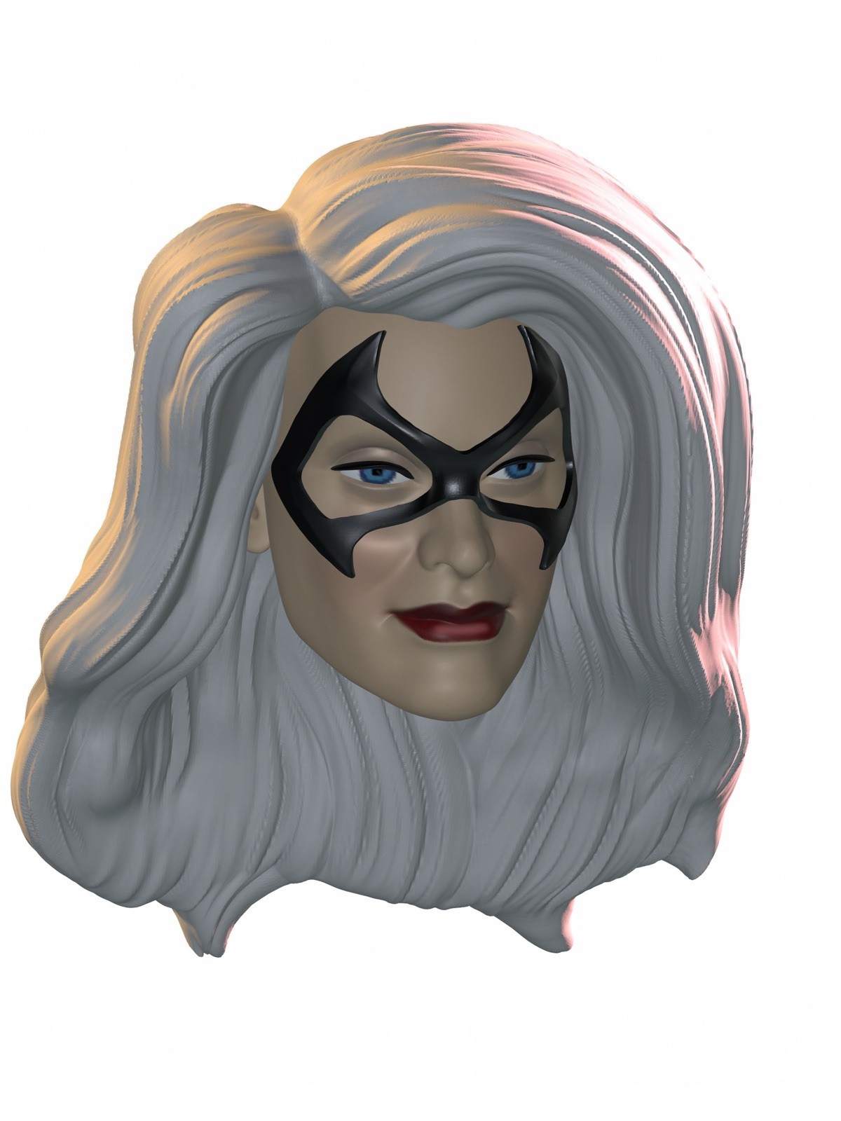 Bad Luck Lady Custom Action Figure Head 1:9 or 1:6 Mego