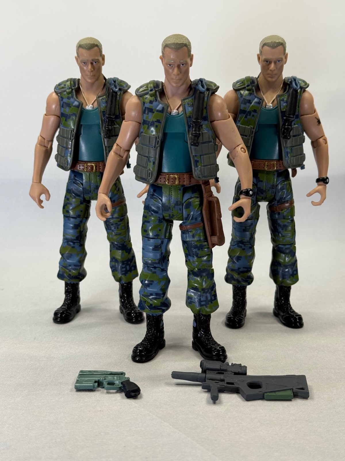 Avatar Mattel 2009 Colonel Miles Quaritch Lot of 3 Army Builder