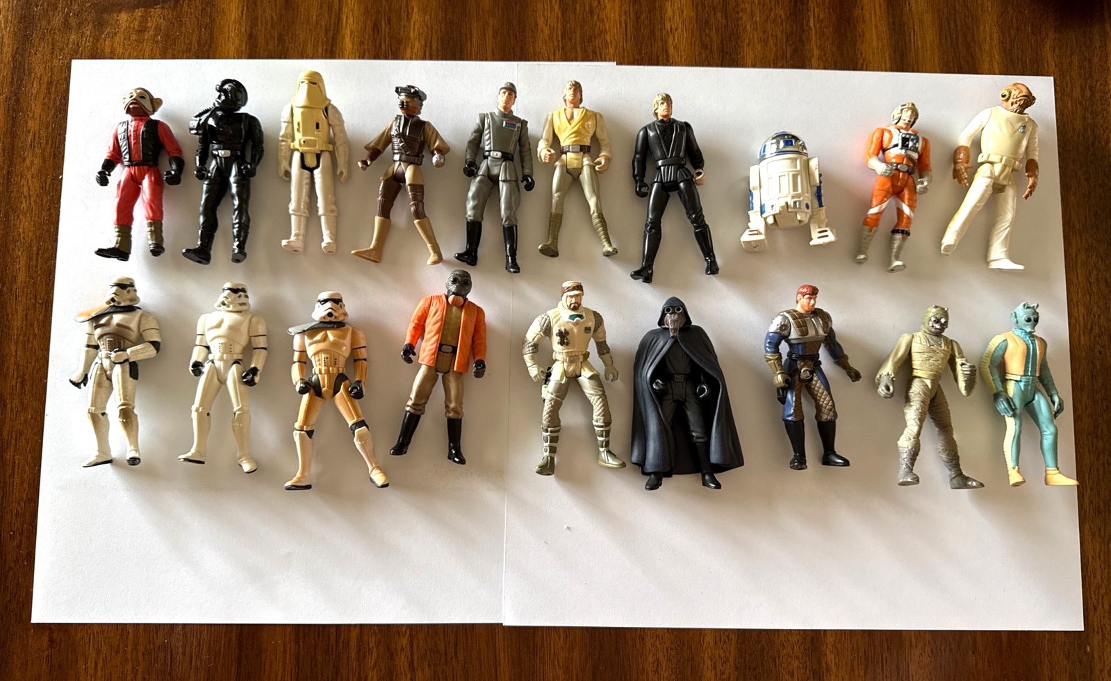 Star Wars Mixed Lot 19 Figures 1996 & 1997 Power Of The Force Loose 3.75&Prime;