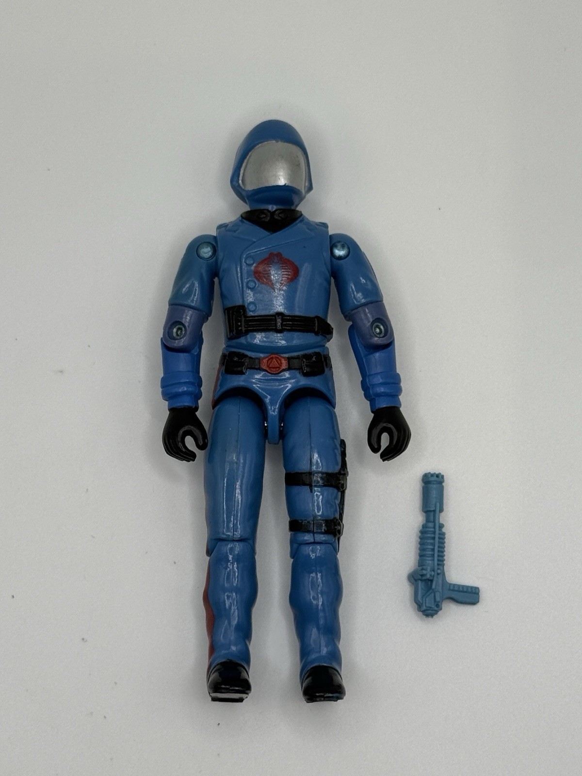 VINTAGE GI JOE ARAH COBRA COMMANDER V1.5 1983 W/ AP PISTOL *NEAR COMPLETE CLEAN