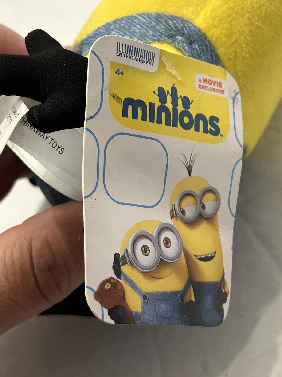 Minions Plush Toy By Thinkway Toys 7&Prime; Despicable Me Universal Studios Kevin NWT