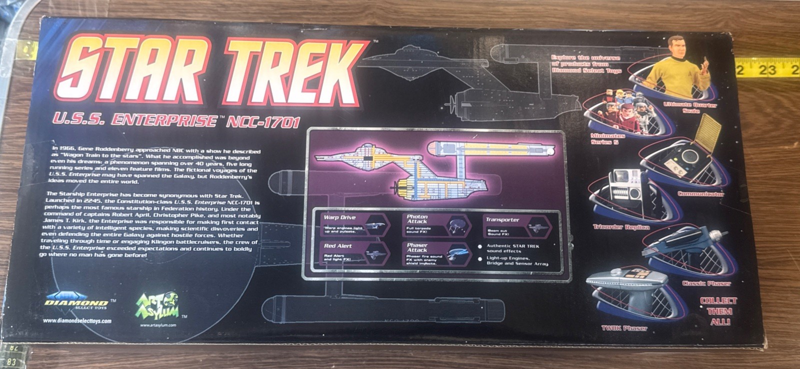 2009 Diamond Select Star Trek Enterprise NCC-1701 HD Edition Starship Legends