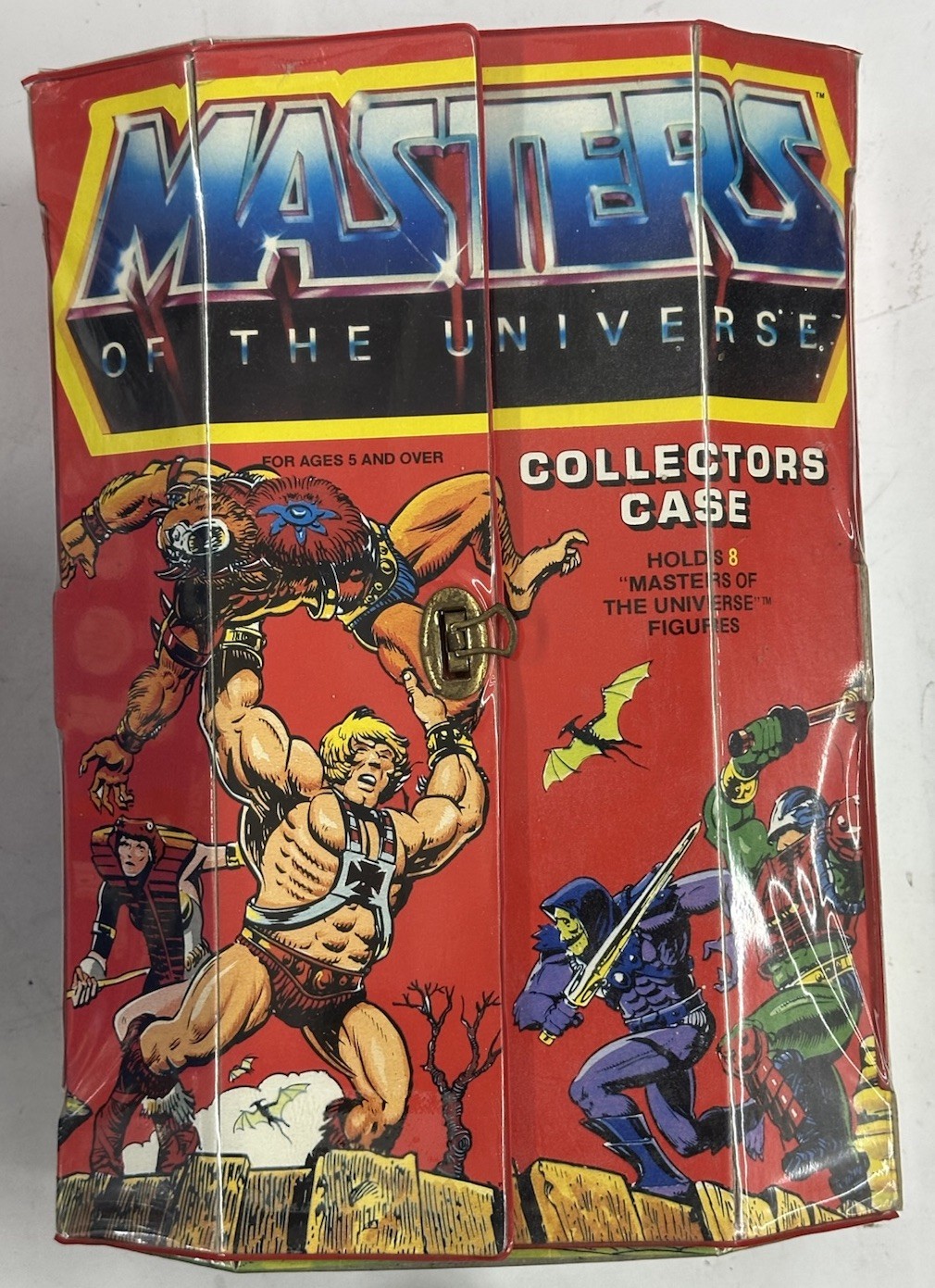 Vintage MOTU – 14 He-Man Figures w/ 1980s Collector Case – Masters of Universe