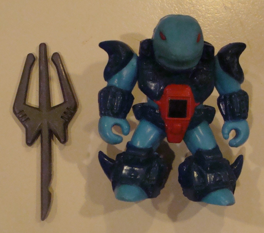 Takara Hasbro Battle Beasts ~Sawtooth Shark~ #20 W/WEAPON & WORKING RUBSIGN..