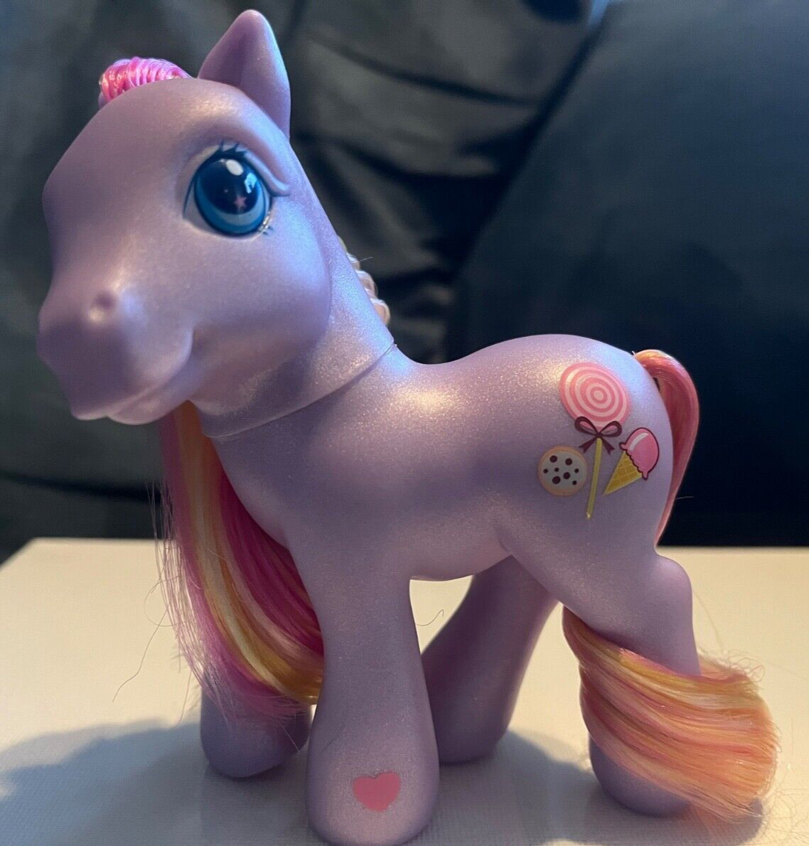 My Little Pony MLP Triple Treat G3 2004 Purple Pink Yellow Candy Ice Cream Cooki