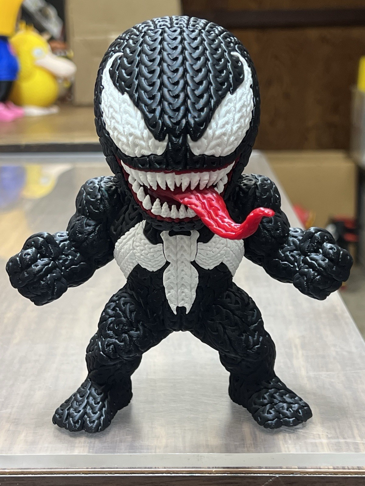 Marvel Venom Crochet Knitted Style 3D Printed Display 7 inch