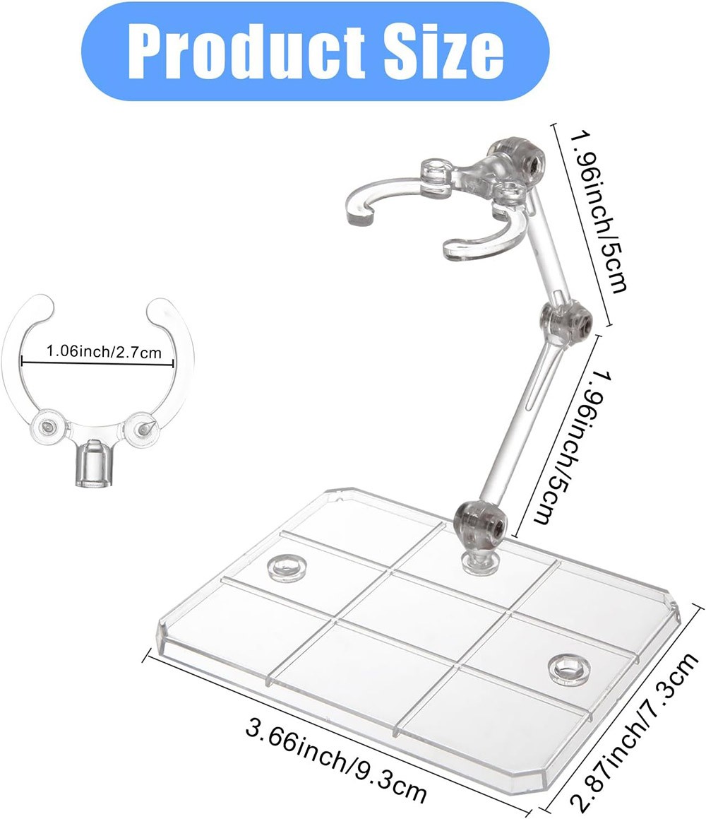 1/4/8X Adjustable Action Figure Display Holder Base Doll Model Support Stand